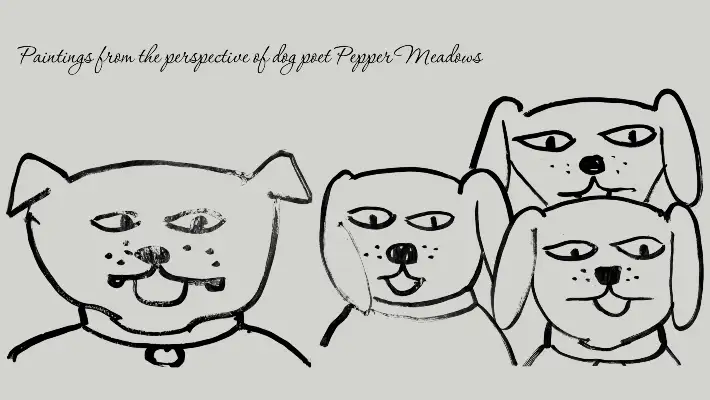 Illustration of cartoonish dogs