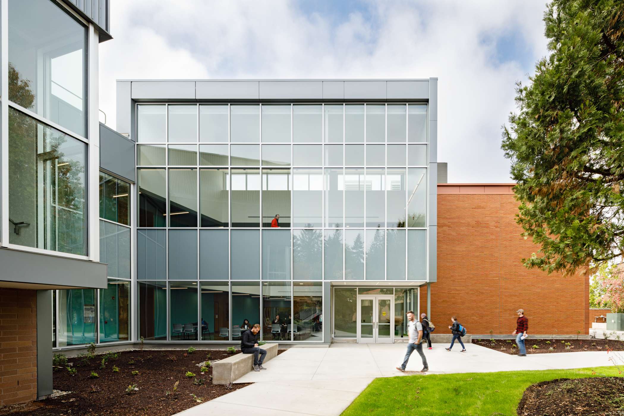 An outdoor wide shot of DeJardin Hall An outdoor wide shot of DeJardin Hall