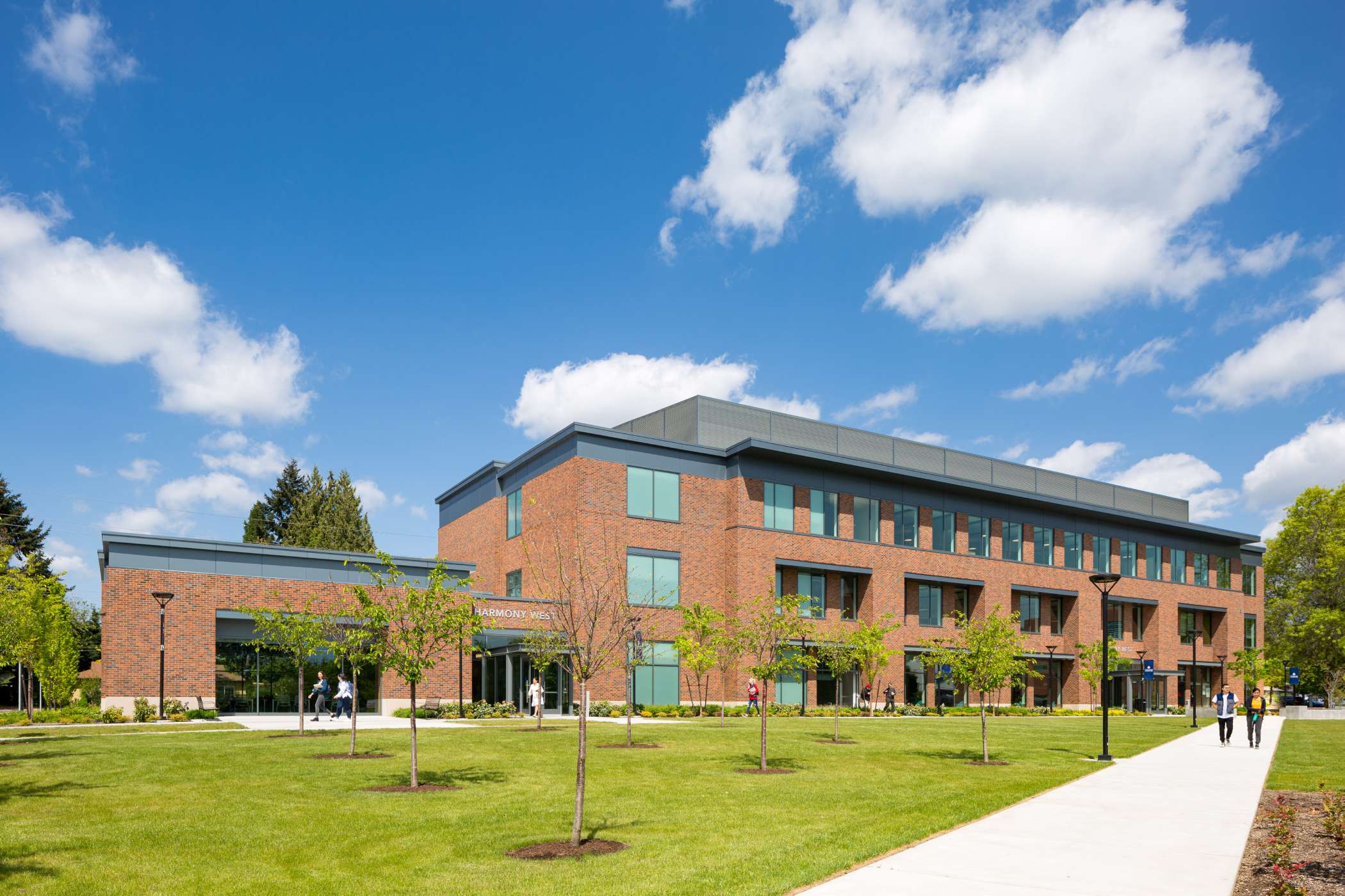 Harmony West's exterior on a sunny day Harmony West's exterior on a sunny day