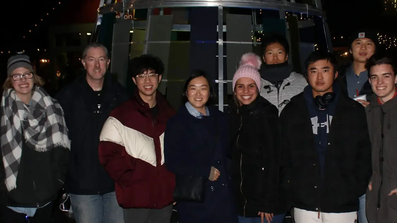 International Students at Zoo Lights International Students at Zoo Lights