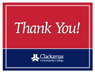 Thank You Card - Red Blue thumbnail